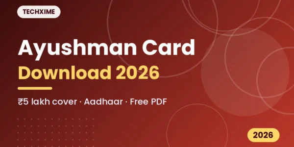 Ayushman card download using Aadhaar