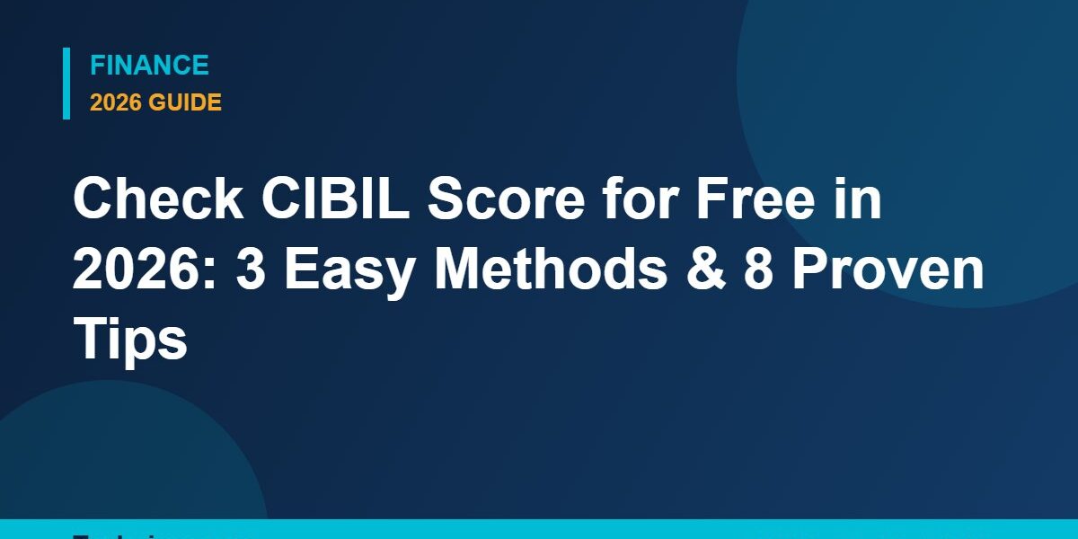 check CIBIL score
