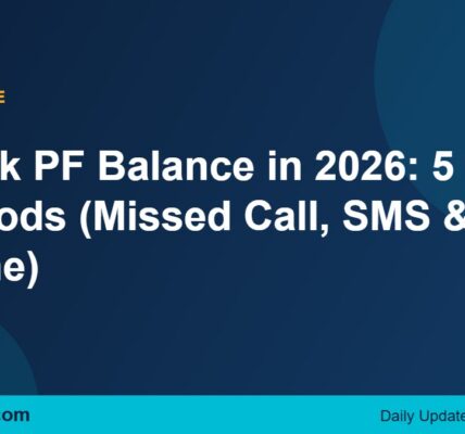 check PF balance