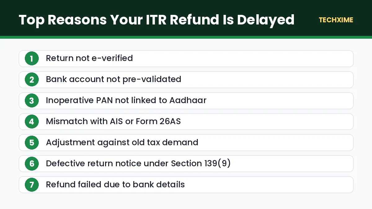 Top Reasons Your ITR Refund Is Delayed