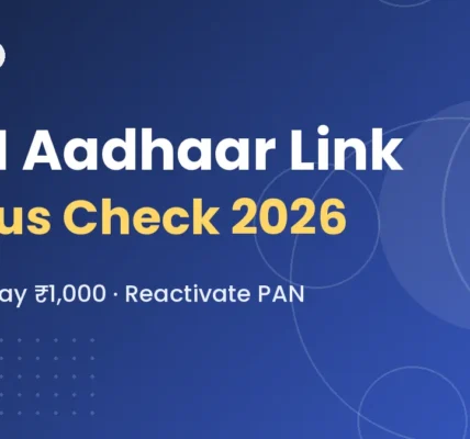 PAN Aadhaar link status check
