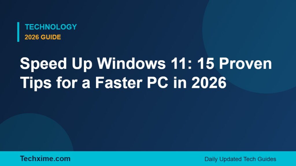 speed up Windows 11