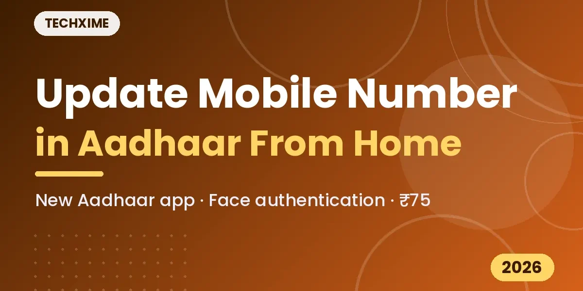 update mobile number in Aadhaar using Aadhaar app