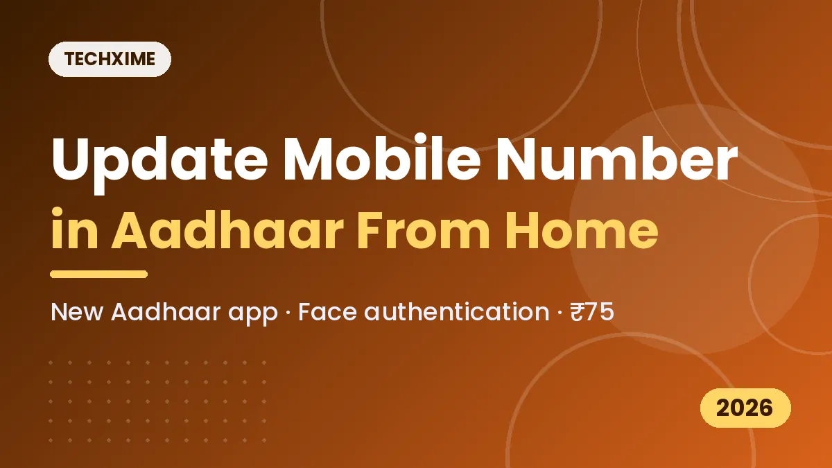update mobile number in Aadhaar using Aadhaar app