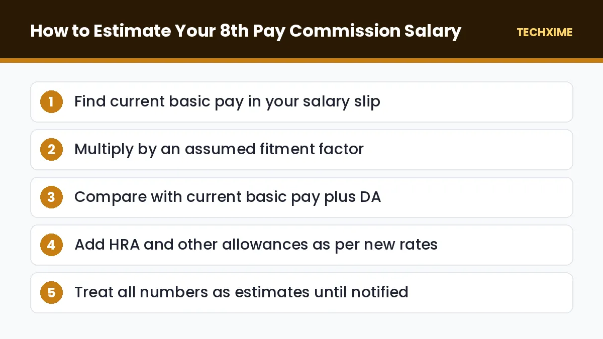How to Estimate Your 8th Pay Commission Salary